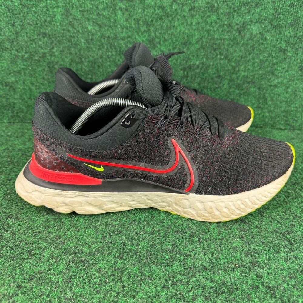 Nike Mens React Infinity Run FK 3 DH5392-007 Black Running Shoes Sneakers Sz 12
